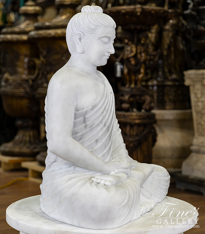 Marble Statues  - Solid Marble Buddha Statue - MS-1420